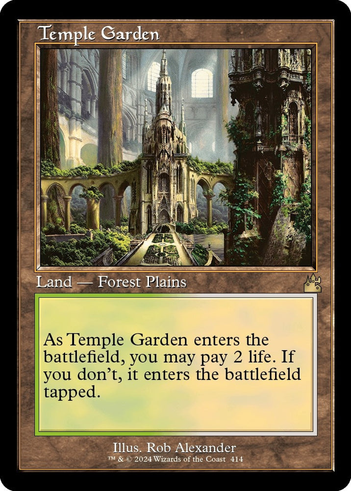 Image for Temple Garden (Retro Frame) (414) [Ravnica Remastered]