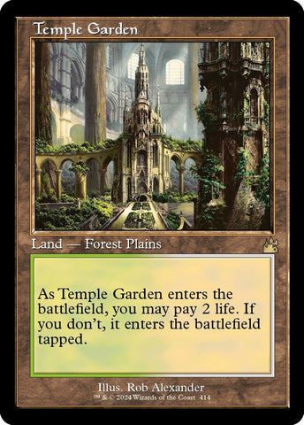 Image for Temple Garden (Retro Frame) (414) [Ravnica Remastered]