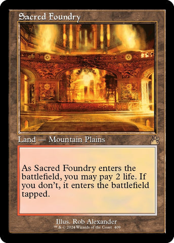 Image for Sacred Foundry (Retro Frame) (409) - Magic: The Gathering