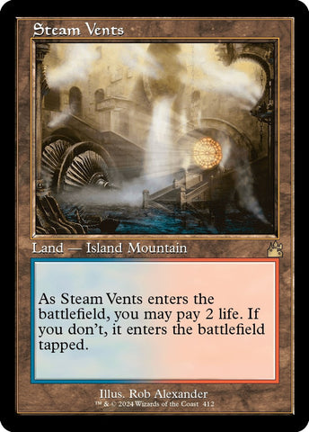 Image for Steam Vents (Retro Frame) (412) - Magic: The Gathering