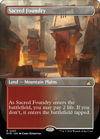 Image for Sacred Foundry (Borderless) (297) [Ravnica Remastered]
