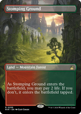 Image for Stomping Ground (Borderless) (299) - Magic: The Gathering