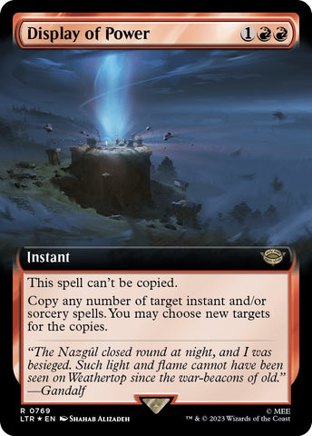 Image for Display of Power (Extended Art) (Surge Foil) (769) [Universes Beyond: The Lord of the Rings: Tales of Middle-earth]