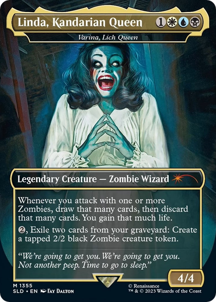 Image for Linda, Kandarian Queen - Varina, Lich Queen (1355) [Secret Lair Drop Series]