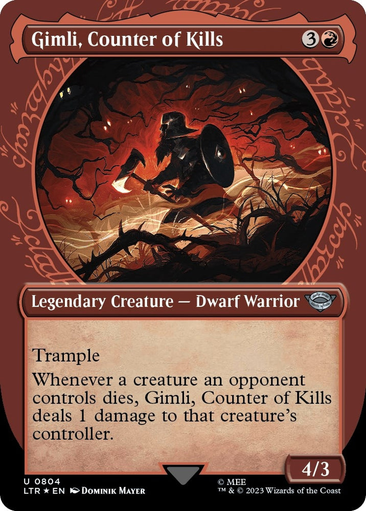 Image for Gimli, Counter of Kills (Showcase) (Surge Foil) (804) [Universes Beyond: The Lord of the Rings: Tales of Middle-earth]