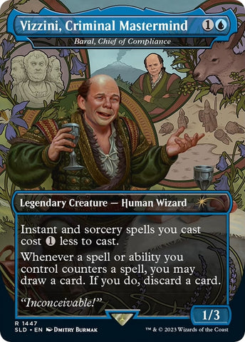 Image for Vizzini, Criminal Mastermind - Baral, Chief of Compliance (1447) [Secret Lair Drop Series]