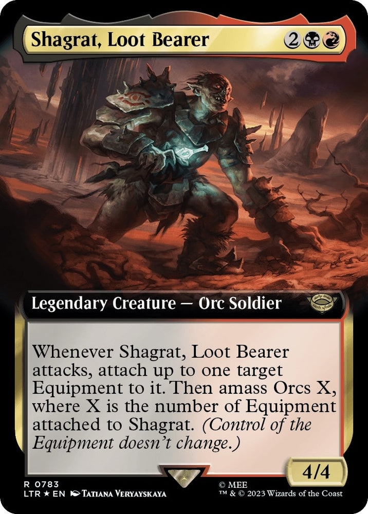 Image for Shagrat, Loot Bearer (Extended Art) (Surge Foil) (783) [Universes Beyond: The Lord of the Rings: Tales of Middle-earth]