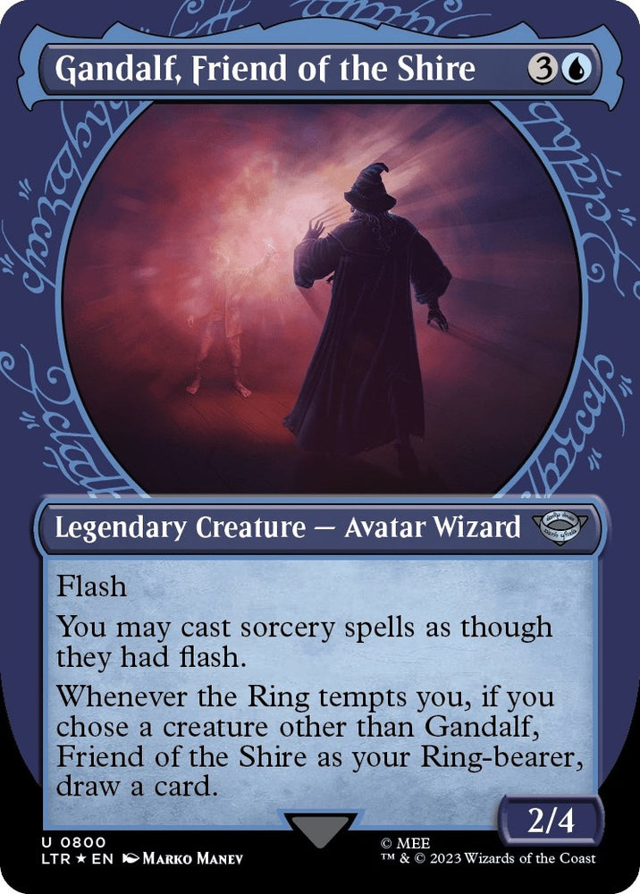 Image for Gandalf, Friend of the Shire (Showcase) (Surge Foil) (800) [Universes Beyond: The Lord of the Rings: Tales of Middle-earth]