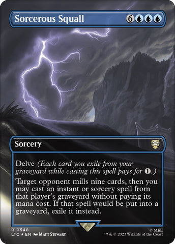 Image for Sorcerous Squall (Borderless) (Surge Foil) (548) [Commander: The Lord of the Rings: Tales of Middle-earth]