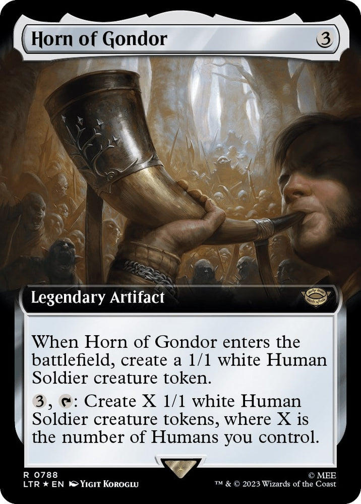 Image for Horn of Gondor (Extended Art) (Surge Foil) (788) [Universes Beyond: The Lord of the Rings: Tales of Middle-earth]