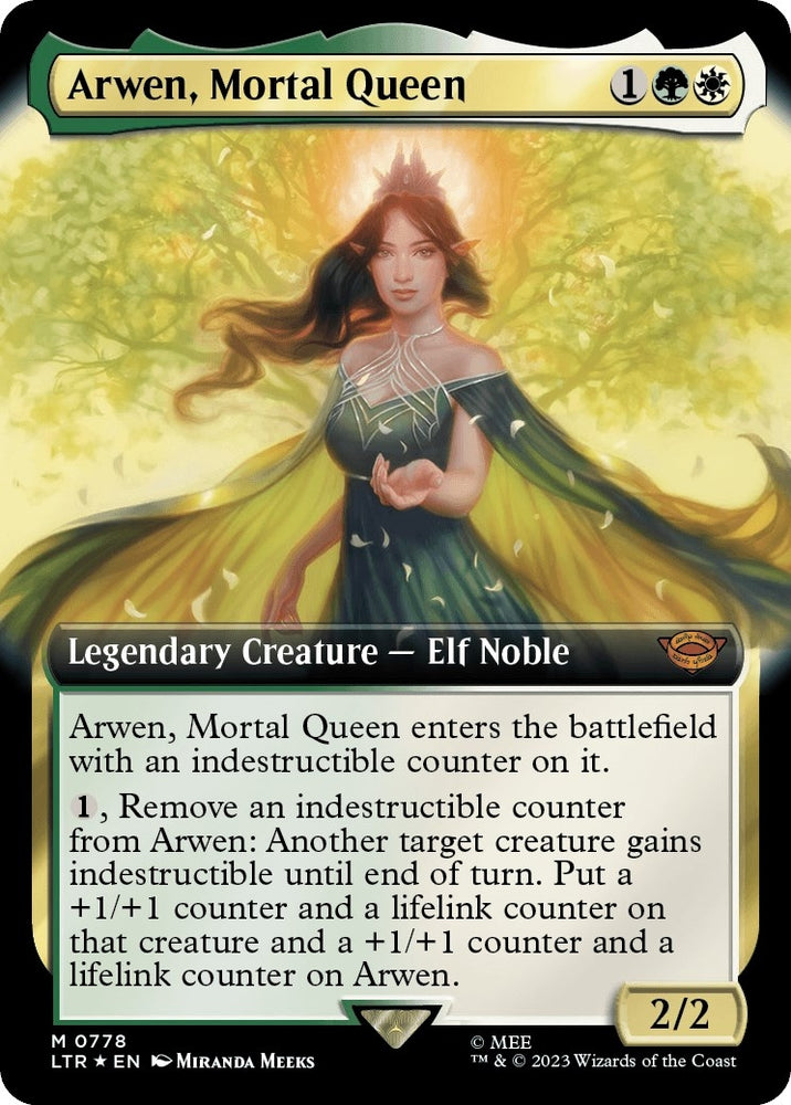 Image for Arwen, Mortal Queen (Extended Art) (Surge Foil) (778) [Universes Beyond: The Lord of the Rings: Tales of Middle-earth]