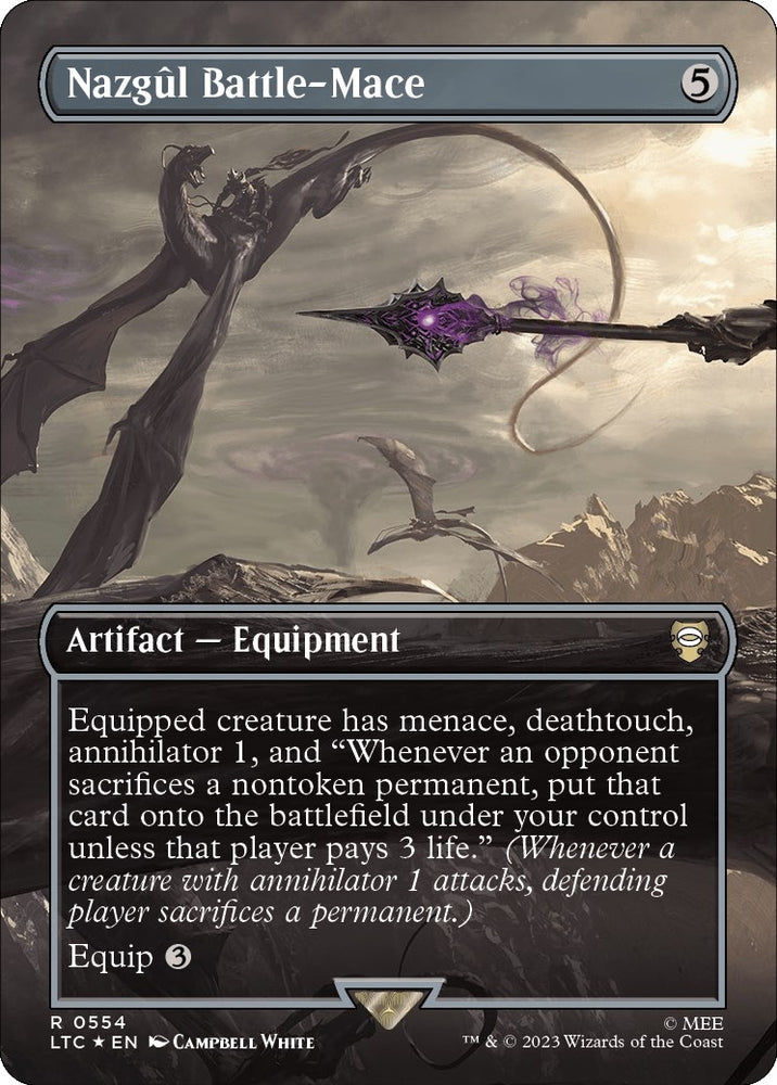 Image for Nazgul Battle-Mace (Borderless) (Surge Foil) (554) [Commander: The Lord of the Rings: Tales of Middle-earth]