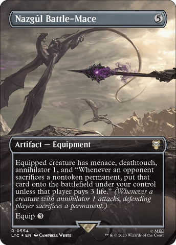 Image for Nazgul Battle-Mace (Borderless) (Surge Foil) (554) [Commander: The Lord of the Rings: Tales of Middle-earth]