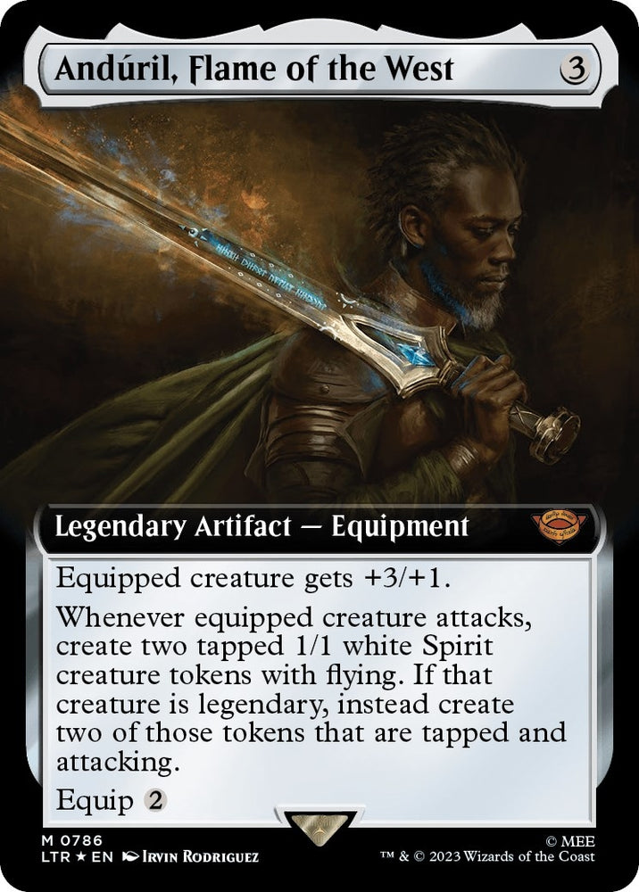 Image for Anduril, Flame of the West (Extended Art) (Surge Foil) (786) [Universes Beyond: The Lord of the Rings: Tales of Middle-earth]
