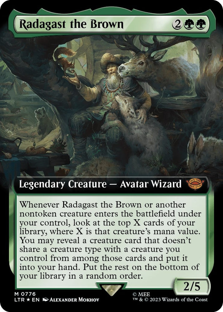 Image for Radagast the Brown (Extended Art) (Surge Foil) (776) [Universes Beyond: The Lord of the Rings: Tales of Middle-earth]