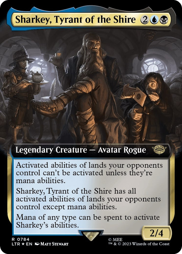 Image for Sharkey, Tyrant of the Shire (Extended Art) (Surge Foil) (784) [Universes Beyond: The Lord of the Rings: Tales of Middle-earth]