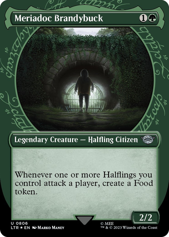 Image for Meriadoc Brandybuck (Showcase) (Surge Foil) (806) [Universes Beyond: The Lord of the Rings: Tales of Middle-earth]