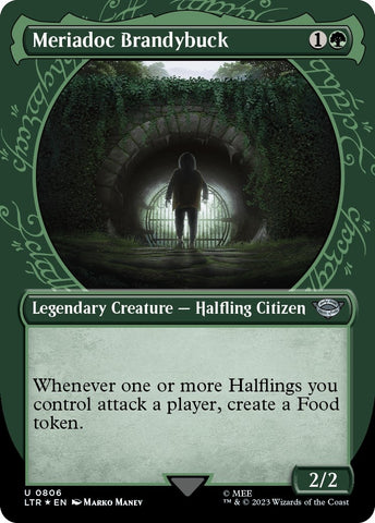 Image for Meriadoc Brandybuck (Showcase) (Surge Foil) (806) [Universes Beyond: The Lord of the Rings: Tales of Middle-earth]