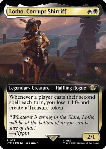 Image for Lotho, Corrupt Shirriff (Extended Art) (Surge Foil) (781) [Universes Beyond: The Lord of the Rings: Tales of Middle-earth]