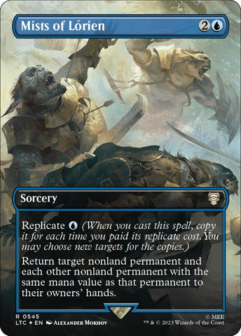 Image for Mists of Lorien (Borderless) (Surge Foil) (545) [Commander: The Lord of the Rings: Tales of Middle-earth]