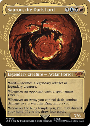 Image for Sauron, the Dark Lord (Showcase) (Surge Foil) (821) [Universes Beyond: The Lord of the Rings: Tales of Middle-earth]
