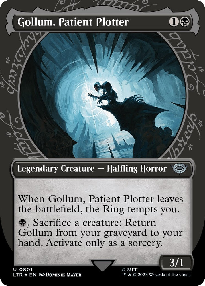 Image for Gollum, Patient Plotter (Showcase) (Surge Foil) (801) [Universes Beyond: The Lord of the Rings: Tales of Middle-earth]