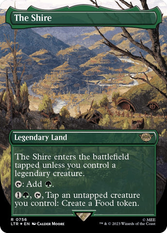 Image for The Shire (Borderless) (Surge Foil) (756) [Universes Beyond: The Lord of the Rings: Tales of Middle-earth]