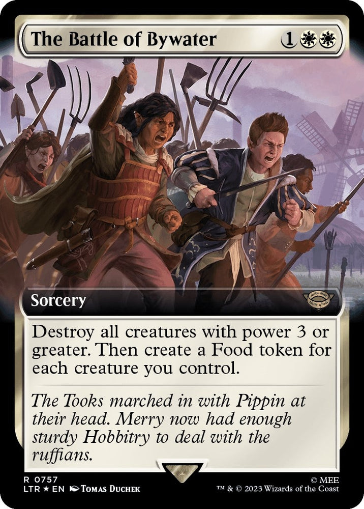Image for The Battle of Bywater (Extended Art) (Surge Foil) (757) [Universes Beyond: The Lord of the Rings: Tales of Middle-earth]