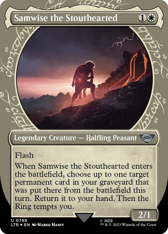 Image for Samwise the Stouthearted (Showcase) (Surge Foil) (798) [Universes Beyond: The Lord of the Rings: Tales of Middle-earth]