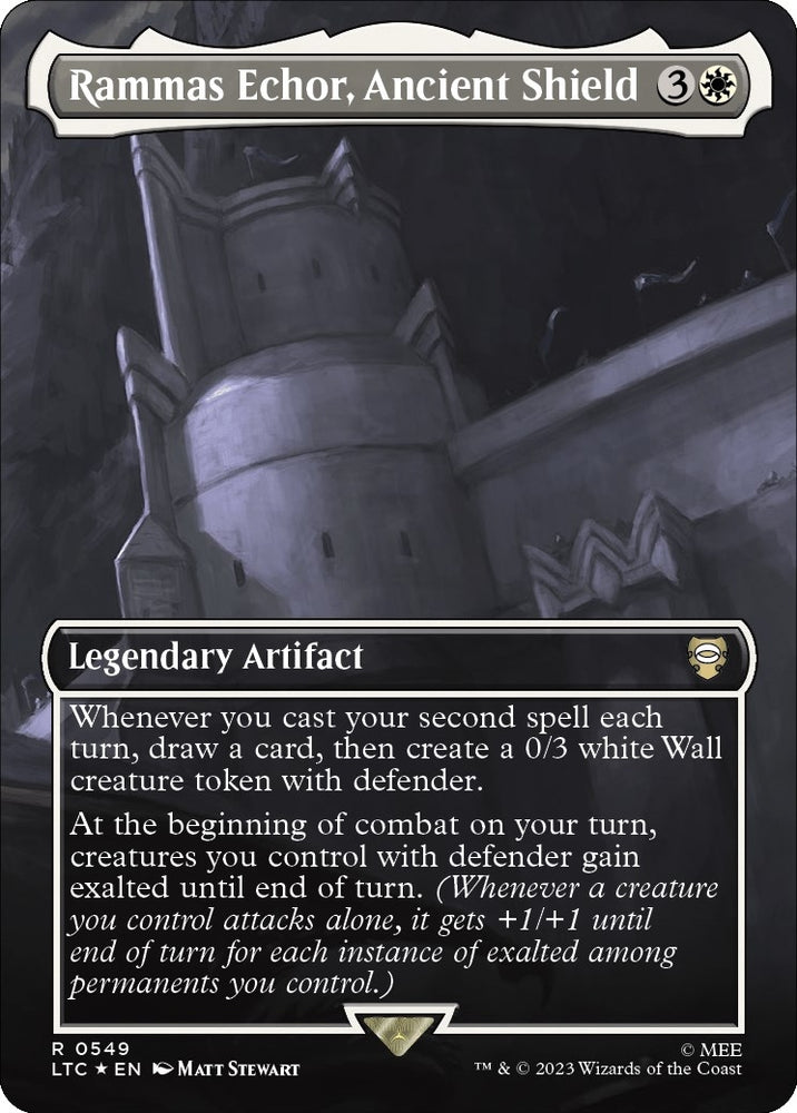 Image for Rammas Echor, Ancient Shield (Borderless) (Surge Foil) (549) [Commander: The Lord of the Rings: Tales of Middle-earth]