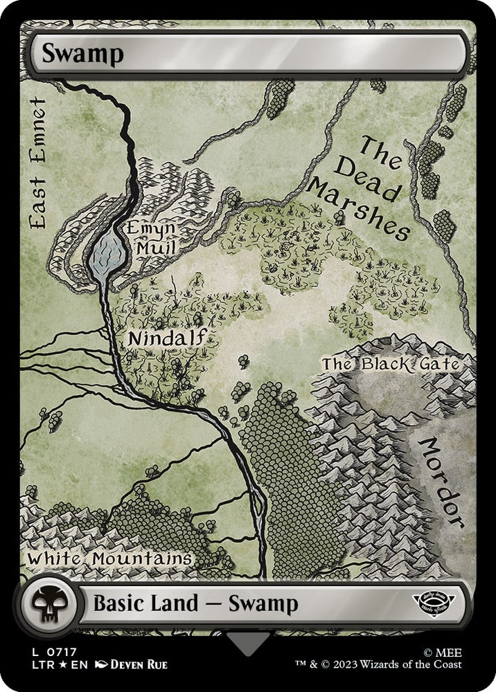 Image for Swamp (0717) (Surge Foil) (717) [Universes Beyond: The Lord of the Rings: Tales of Middle-earth]