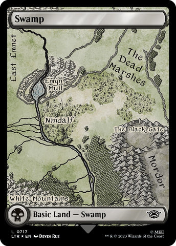 Image for Swamp (0717) (Surge Foil) (717) [Universes Beyond: The Lord of the Rings: Tales of Middle-earth]