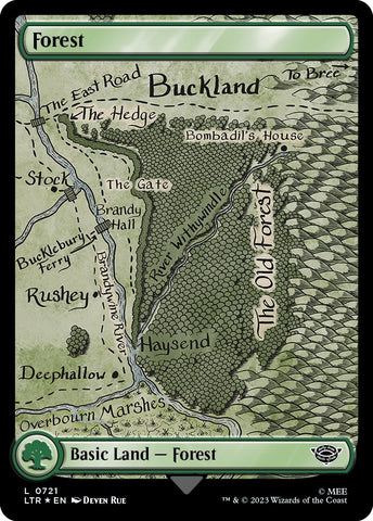 Image for Forest (0721) (Surge Foil) (721) [Universes Beyond: The Lord of the Rings: Tales of Middle-earth]