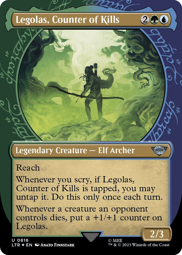 Image for Legolas, Counter of Kills (Showcase) (Surge Foil) (816) [Universes Beyond: The Lord of the Rings: Tales of Middle-earth]