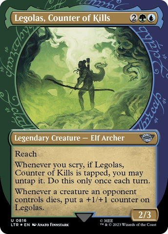 Image for Legolas, Counter of Kills (Showcase) (Surge Foil) (816) [Universes Beyond: The Lord of the Rings: Tales of Middle-earth]