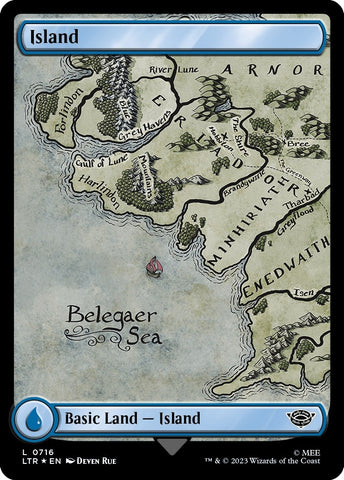Image for Island (0716) (Surge Foil) (716) [Universes Beyond: The Lord of the Rings: Tales of Middle-earth]