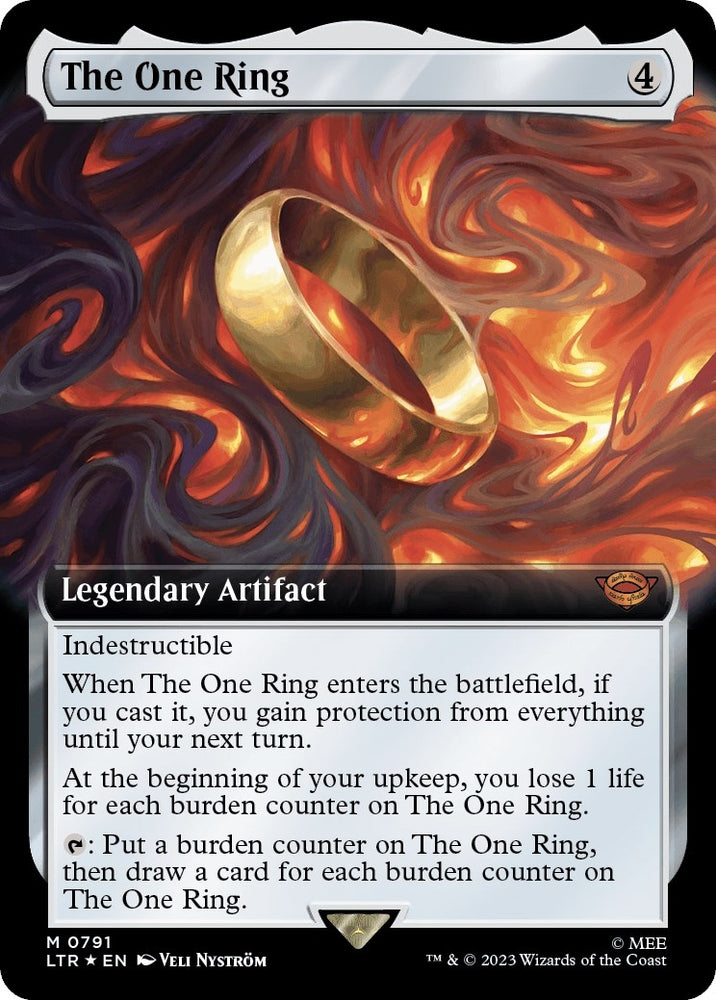 Image for The One Ring (Extended Art) (Surge Foil) (791) [Universes Beyond: The Lord of the Rings: Tales of Middle-earth]