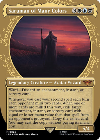 Image for Saruman of Many Colors (Showcase) (Surge Foil) (820) [Universes Beyond: The Lord of the Rings: Tales of Middle-earth]