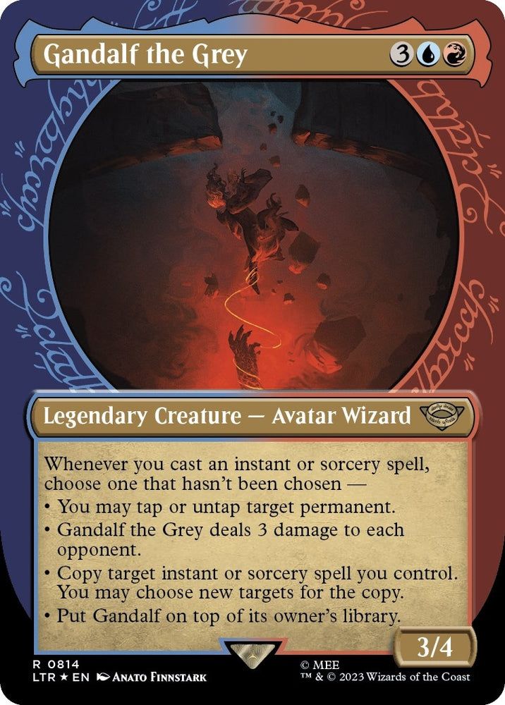 Image for Gandalf the Grey (Showcase) (Surge Foil) (814) [Universes Beyond: The Lord of the Rings: Tales of Middle-earth]