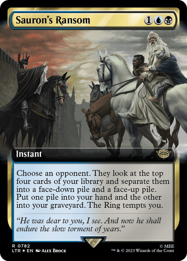 Image for Sauron's Ransom (Extended Art) (Surge Foil) (782) [Universes Beyond: The Lord of the Rings: Tales of Middle-earth]