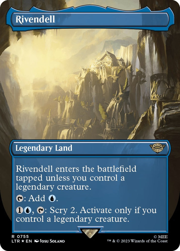 Image for Rivendell (Borderless) (Surge Foil) (755) [Universes Beyond: The Lord of the Rings: Tales of Middle-earth]