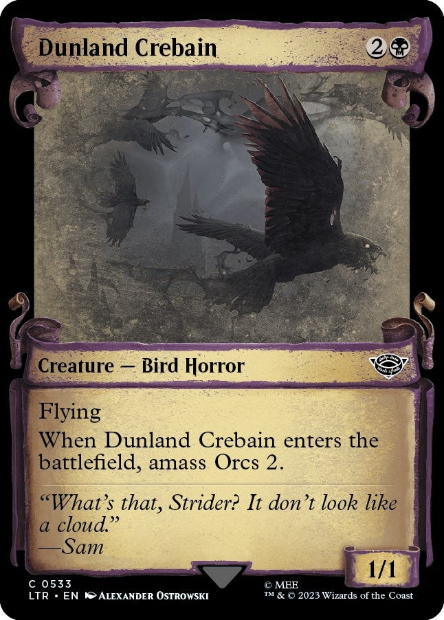 Image for Dunland Crebain (Showcase Scrolls) (533) [Universes Beyond: The Lord of the Rings: Tales of Middle-earth]