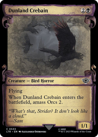 Image for Dunland Crebain (Showcase Scrolls) (533) [Universes Beyond: The Lord of the Rings: Tales of Middle-earth]