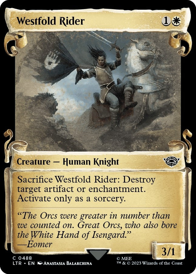 Image for Westfold Rider (Showcase Scrolls) (488) [Universes Beyond: The Lord of the Rings: Tales of Middle-earth]