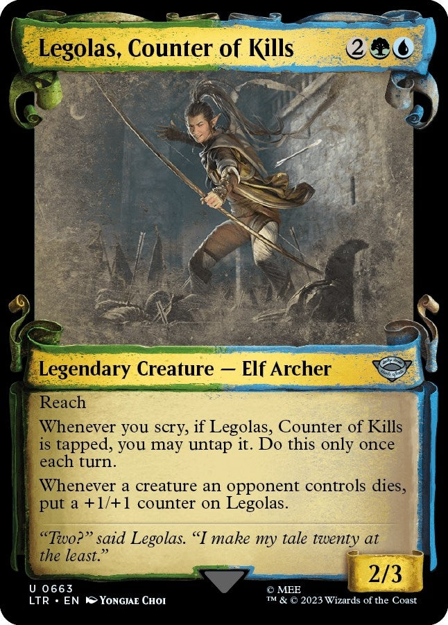 Image for Legolas, Counter of Kills (Showcase Scrolls) (663) [Universes Beyond: The Lord of the Rings: Tales of Middle-earth]