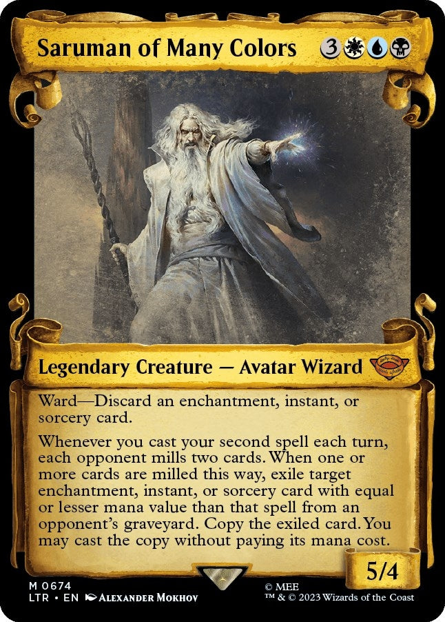 Image for Saruman of Many Colors (Showcase Scrolls) (674) [Universes Beyond: The Lord of the Rings: Tales of Middle-earth]