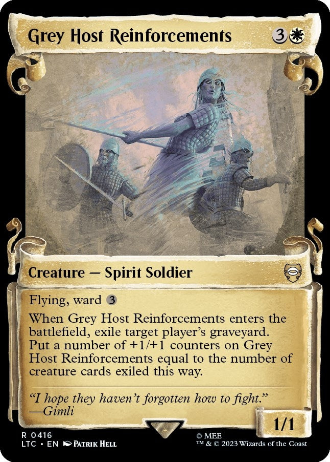 Image for Grey Host Reinforcements (Showcase Scrolls) (416) [Commander: The Lord of the Rings: Tales of Middle-earth]