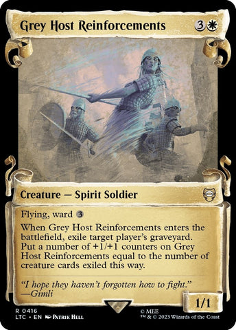 Image for Grey Host Reinforcements (Showcase Scrolls) (416) [Commander: The Lord of the Rings: Tales of Middle-earth]