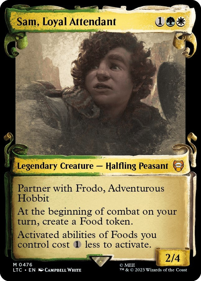 Image for Sam, Loyal Attendant (Showcase Scrolls) (476) [Commander: The Lord of the Rings: Tales of Middle-earth]