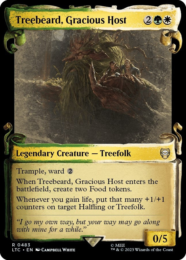 Image for Treebeard, Gracious Host (Showcase Scrolls) (483) [Commander: The Lord of the Rings: Tales of Middle-earth]